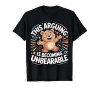 This Arguing Is Becoming Unbearable Bear Puns |- Camiseta gráfica económica, Hombre, Negro, S