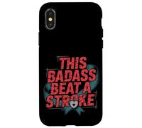 This Badass Beat A Stroke Stroke Warrior Survivor -- Carcasa para iPhone X/XS