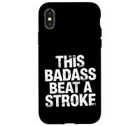 This Badass Beat A Stroke Stroke Warrior Survivor - Carcasa para iPhone X/XS