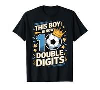 This Boy Is Now 10 Soccer Birthday design for Kids Camiseta