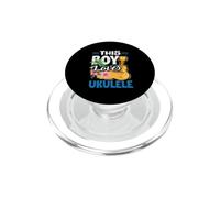 This Boy Loves Ukelele Hawaiian Tropical Beach Ukelele PopSockets PopGrip para MagSafe