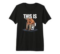 This Bullshit Funny Bull Toilet Humorous Camiseta Premium