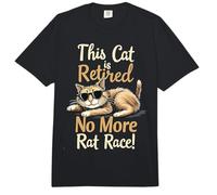 This Cat Is Retired Funny Jubilación Hombres Mujeres Comfort Colors Adult Heavyweight T-Shirt