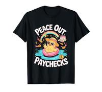 This Chick is Retired Peace Out Paychecks Retirement Camiseta