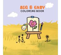 This coloring book features large illustrations, making it easy to color. It's suitable for children aged 3-9 years.: A blank page on the left ... through to other pages while coloring.