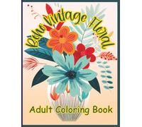 This Coloring Book Title is " Boho Vintage Floral". Stress relieving artwork. 100 pages, 50 patterns. Great gift idea for teens, adults, all ages. Relaxation and creative flows.