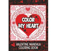 This Coloring Book title is "Color My Heart". Stress relieving artwork. Relaxation and creative flow. Designed for Mandala. great gift idea for teens, adults. Single sided page makes perfect for markers, gel pens, color pencils.