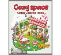 This Coloring Book Title is "Cozy Space". Stress relieving artwork. 83 pages, 41 cosy space patterns. great gift idea for teens, adults.