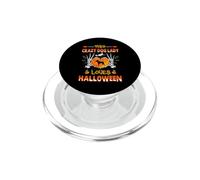This Crazy Dog Lady Bull Terrier Loves Halloween Costume PopSockets PopGrip para MagSafe