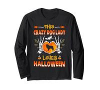 This Crazy Dog Lady Great Pyrenees Loves Halloween Costume Manga Larga