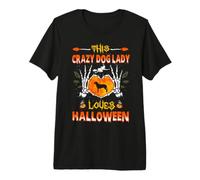 This Crazy Dog Lady Greater Swiss Mountain Loves Halloween Camiseta Premium