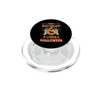 This Crazy Dog Lady Polish Lowland Sheepdog Loves Halloween PopSockets PopGrip para MagSafe