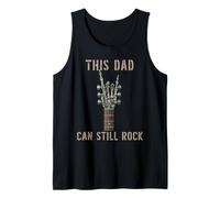 This Dad Can Still Rock On Skeleton Hand Guitar Birthday Camiseta sin Mangas