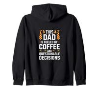 THIS DAD IS FUELED BY COFFEE AND QUESTIONABLE DECISIONS Sudadera con Capucha