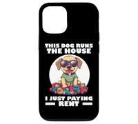 THIS DOG RUNS THE HOUSE I JUST PAYING RENT Carcasa para iPhone 12/12 Pro