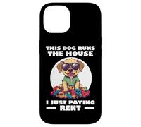 THIS DOG RUNS THE HOUSE I JUST PAYING RENT Carcasa para iPhone 14