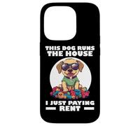 THIS DOG RUNS THE HOUSE I JUST PAYING RENT Carcasa para iPhone 14 Pro