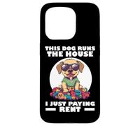 THIS DOG RUNS THE HOUSE I JUST PAYING RENT Carcasa para iPhone 15 Pro