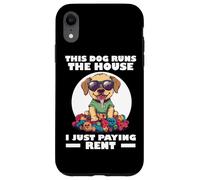 THIS DOG RUNS THE HOUSE I JUST PAYING RENT Carcasa para iPhone XR