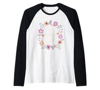 This Girl Can Cute Floral Empowerment Tipografía Camiseta Manga Raglan