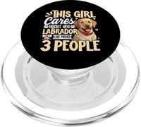 This Girl Cares About Her Labrador and Like Maybe 3 People PopSockets PopGrip para MagSafe