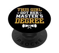 This Girl Got Her Masters Degree Graduation Mastered It 2026 PopSockets PopGrip Adhesivo