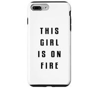 This Girl Is On Fire Camisa Lady Woman Power Go Girls Quate Carcasa para iPhone 7 Plus/8 Plus
