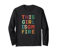 This Girl Is On Fire - Regalo de empoderamiento de Mujer Fuerte Manga Larga