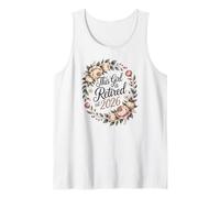 This Girl is Retired 2026, Divertida celebración Floral de jubilación Camiseta sin Mangas