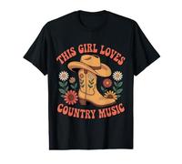 This Girl Loves Country Music - Bonitos Regalos para fanáticos del país Camiseta gráfica económica
