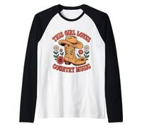 This Girl Loves Country Music - Bonitos Regalos para fanáticos del país Camiseta Manga Raglan
