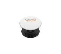 This Girl Loves Country Music Western Cowgirl Bandera de Estados Unidos PopSockets PopGrip Adhesivo