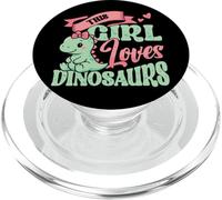 This Girl Loves Dinosaurs - Lindo diseño de Dinosaurio para niñas PopSockets PopGrip para MagSafe