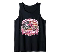 This Girl Loves Dirt Bikes Motocross American USA Motocicleta Camiseta sin Mangas
