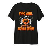 This Girl Loves Her Australian Shepherd Dog Funny Halloween Camiseta Premium