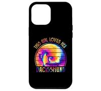 This Girl Loves Her Dachshund Dog Puppy Hippie Tie Dye Carcasa para iPhone 12 Pro MAX