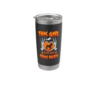This Girl Loves Her French Bulldog Dog Halloween Costume Vaso térmico de acero inoxidable de doble pared