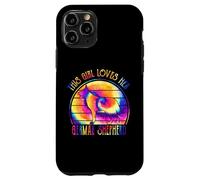 This Girl Loves Her German Shepherd Dog Tie Dye Puppy Carcasa para iPhone 11 Pro