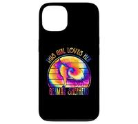 This Girl Loves Her German Shepherd Dog Tie Dye Puppy Carcasa para iPhone 13