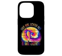 This Girl Loves Her German Shepherd Dog Tie Dye Puppy Carcasa para iPhone 14 Pro
