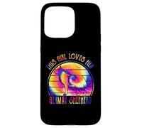 This Girl Loves Her German Shepherd Dog Tie Dye Puppy Carcasa para iPhone 15 Pro Max