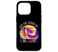 This Girl Loves Her German Shepherd Dog Tie Dye Puppy Carcasa para iPhone 16 Pro