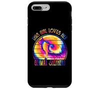 This Girl Loves Her German Shepherd Dog Tie Dye Puppy Carcasa para iPhone 7 Plus/8 Plus
