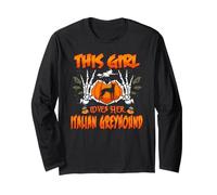This Girl Loves Her Italian Greyhound Dog Halloween Costume Manga Larga