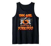 This Girl Loves Her Yorkipoo Dog Funny Halloween Costume Camiseta sin Mangas