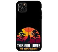 This Girl Loves Me Some Wolves Wolf Lover Gift For Girls Carcasa para iPhone 11 Pro MAX