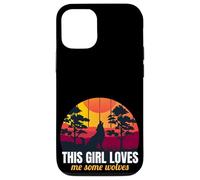 This Girl Loves Me Some Wolves Wolf Lover Gift For Girls Carcasa para iPhone 12/12 Pro