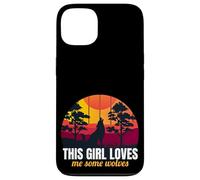 This Girl Loves Me Some Wolves Wolf Lover Gift For Girls Carcasa para iPhone 13