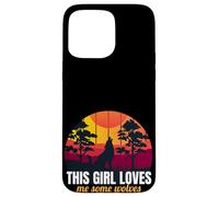This Girl Loves Me Some Wolves Wolf Lover Gift For Girls Carcasa para iPhone 15 Pro MAX
