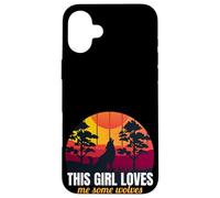 This Girl Loves Me Some Wolves Wolf Lover Gift For Girls Carcasa para iPhone 16 Plus